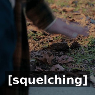 [squelching]
