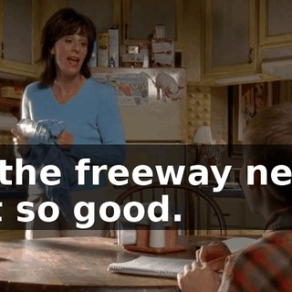 on the freeway never felt so good.