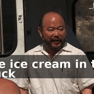 The ice cream in the truck
