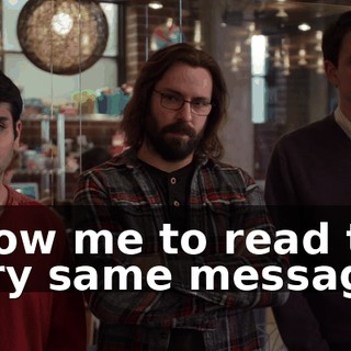 Allow me to read the very same message