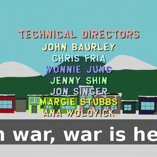 ♪ In war, war is hell ♪