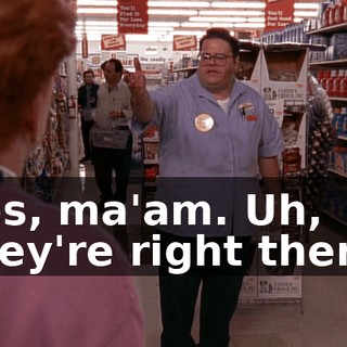 Yes, ma'am. Uh, they're right there.