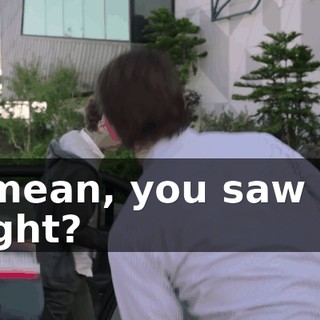 I mean, you saw it, right?
