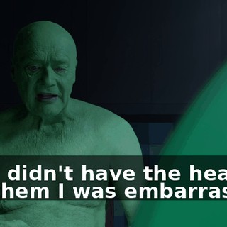 but I didn't have the heart to tell them I was embarrassed.
