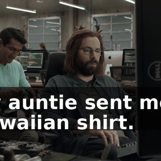 My auntie sent me a Hawaiian shirt.