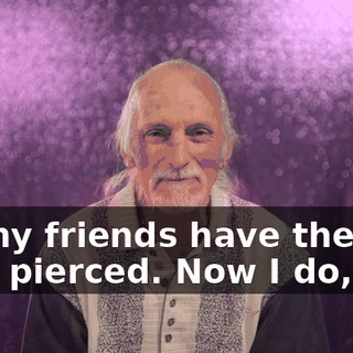All my friends have their ears pierced. Now I do, too.