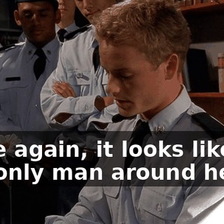 Once again, it looks like I'm the only man around here.