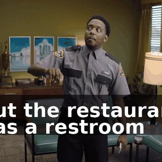 but the restaurant has a restroom