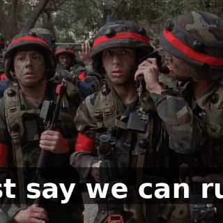 Just say we can run!