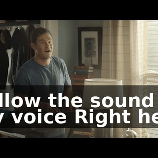 ♪ Follow the sound of my voice Right here ♪