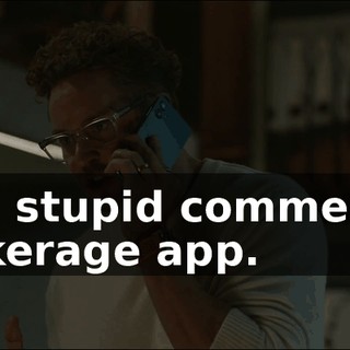 on a stupid commercial brokerage app.