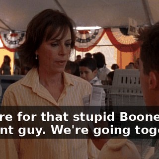 They're for that stupid Boone Vincent guy. We're going together.