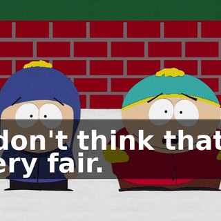 I don't think that's very fair.