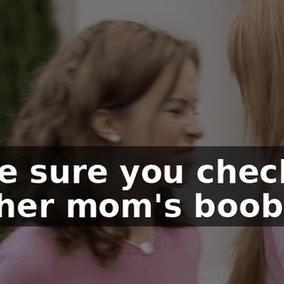 Make sure you check out her mom's boob job.