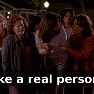 like a real person.