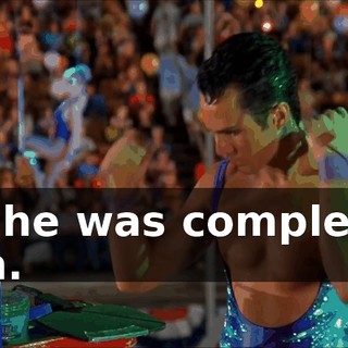 but he was completely vain.