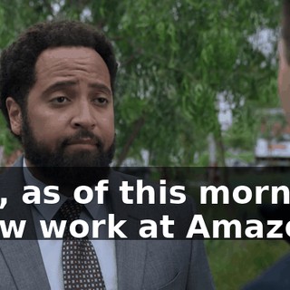 and, as of this morning, I now work at Amazon.