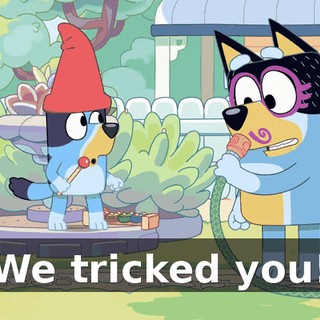 We tricked you!