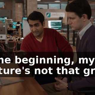 In the beginning, my posture's not that great,