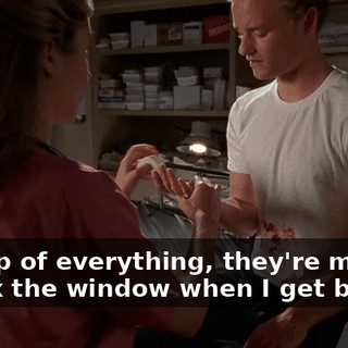 On top of everything, they're making me fix the window when I get back.