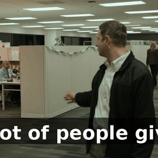 A lot of people give.