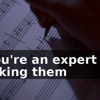 ♪ You're an expert at faking them ♪