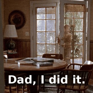 Dad, I did it.