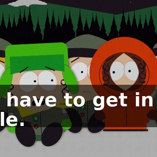 You have to get in the circle.