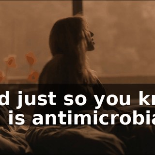 - And just so you know, mud is antimicrobial.