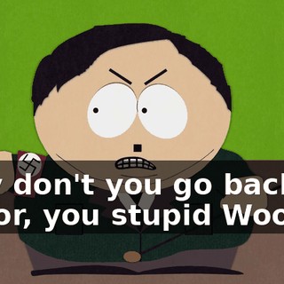 Why don't you go back to Endor, you stupid Wookie!