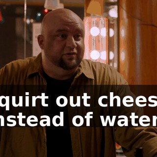squirt out cheese instead of water.