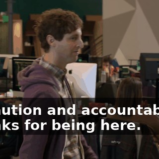 ... caution and accountability. Thanks for being here.