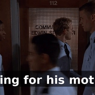 calling for his mother.