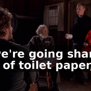 If we're going share a roll of toilet paper,