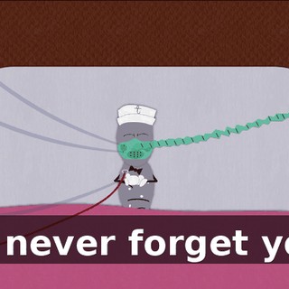 I'll never forget you.