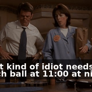 What kind of idiot needs a beach ball at 11:00 at night?