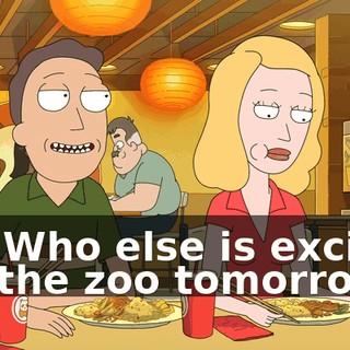 So. Who else is excited for the zoo tomorrow?