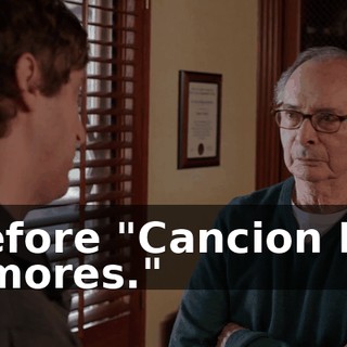 before "Cancion De Amores."