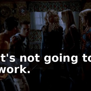 It's not going to work.