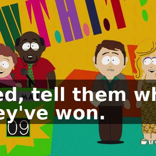 Fred, tell them what they've won.