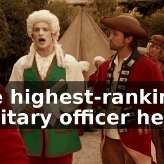 the highest-ranking military officer here?