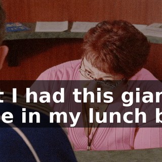 but I had this giant hole in my lunch bag