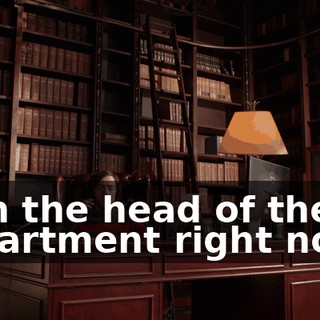 with the head of the CS department right now.