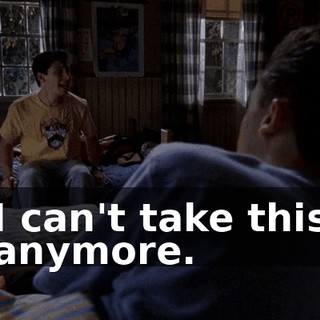 I can't take this anymore.