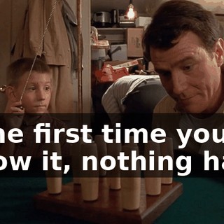 if the first time you throw it, nothing hap--