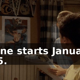 Mine starts January '95.
