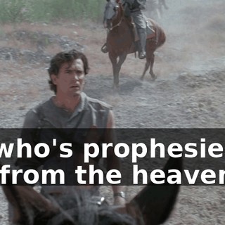 He who's prophesied to fall from the heavens...