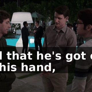 and that he's got one on his hand,