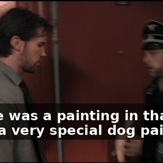 There was a painting in that box, a very special dog painting