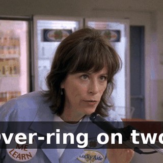Over-ring on two.